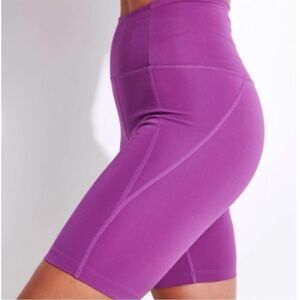 Girlfriend Collective High Rise Bike Short in Wildflower 8 Inch Inseam Size XS